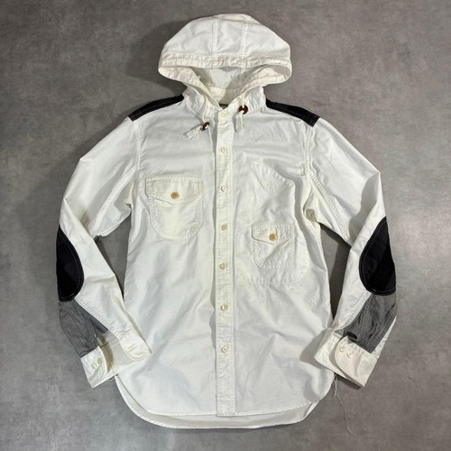 14SS eYe ジュンヤワタナベ × ブルックスブラザーズ フードシャツ