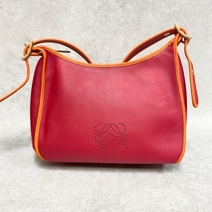 LOEWE ロエベ アナグラム ソフィア ショルダーバッグ レザー ピンク 5045