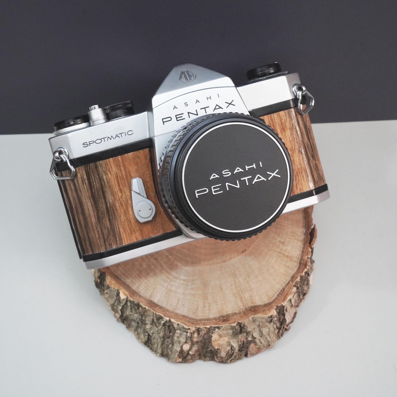 ウォルナット Pentax Spotmatic レトロフィルムカメラ　レンズ付き　受注製作