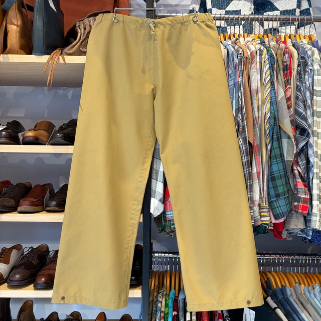 Ⓝ 1980s EDDIE BAUER RAIN OVER PANT BEIGE