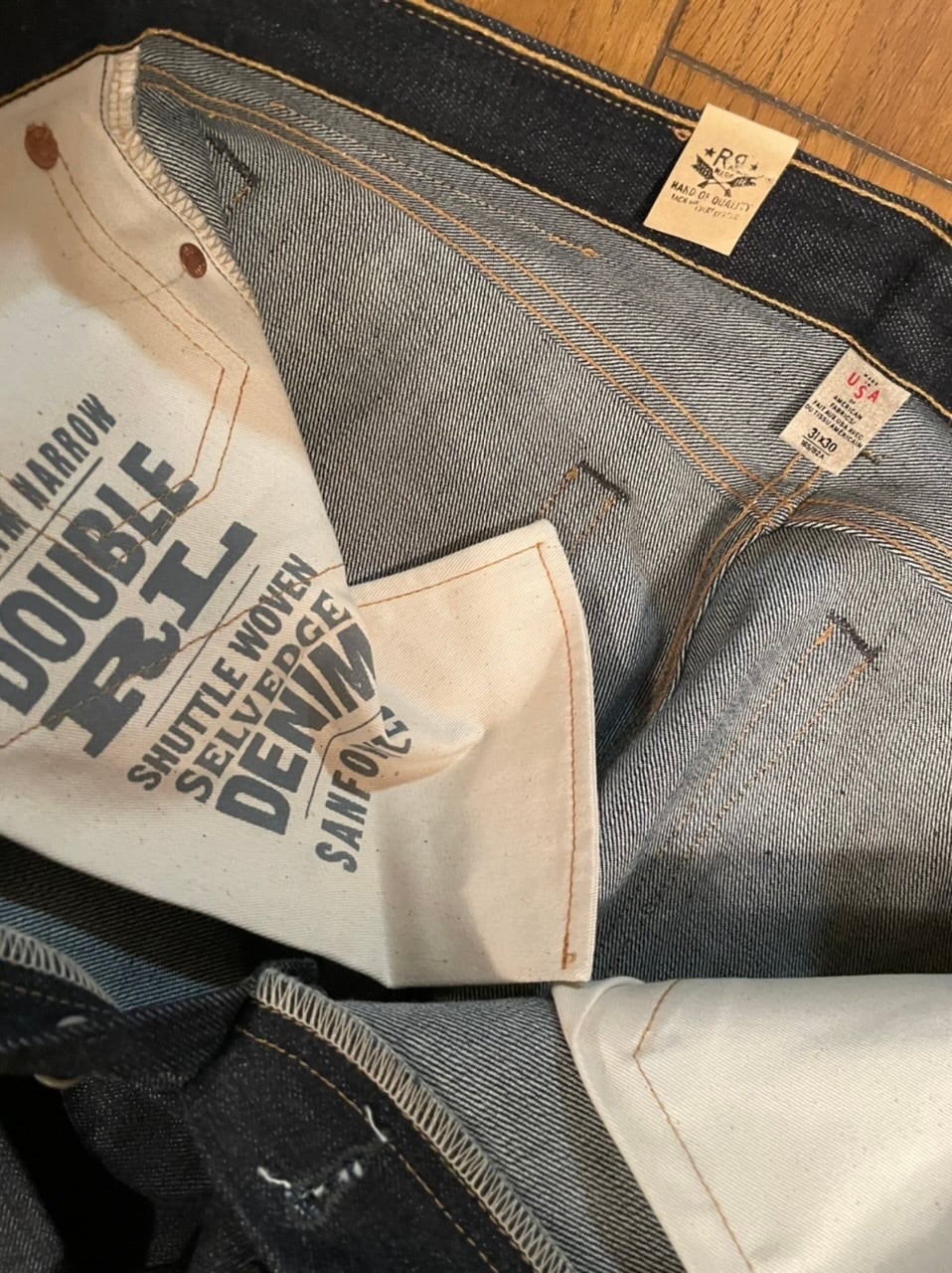 米国製 新品 RRL SLIM NARROW セルビッジ 希少コーンデニム 31-30