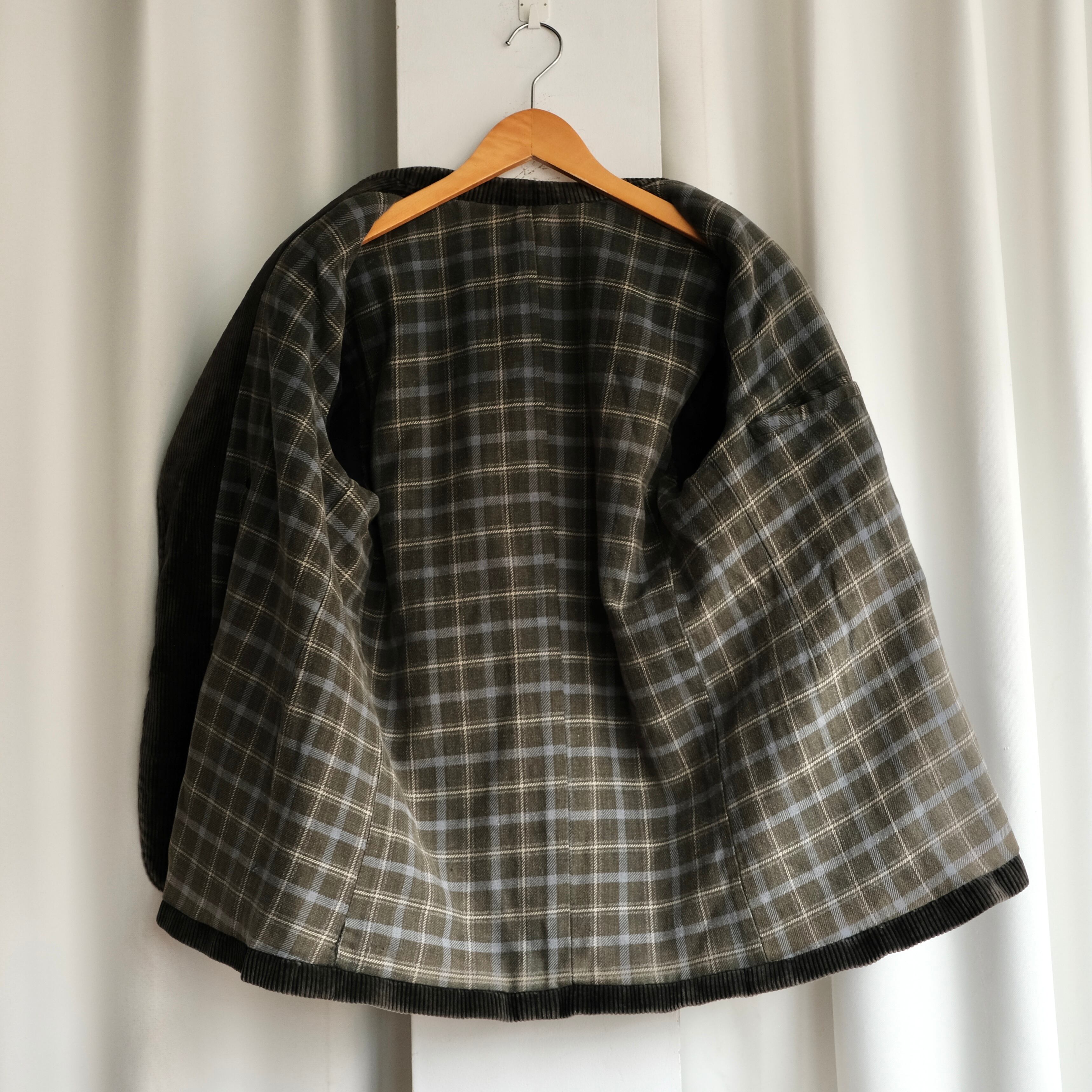 60s FRENCH VINTAGE DOUBLE BREASTED CORDUROY JACKET | safarionline