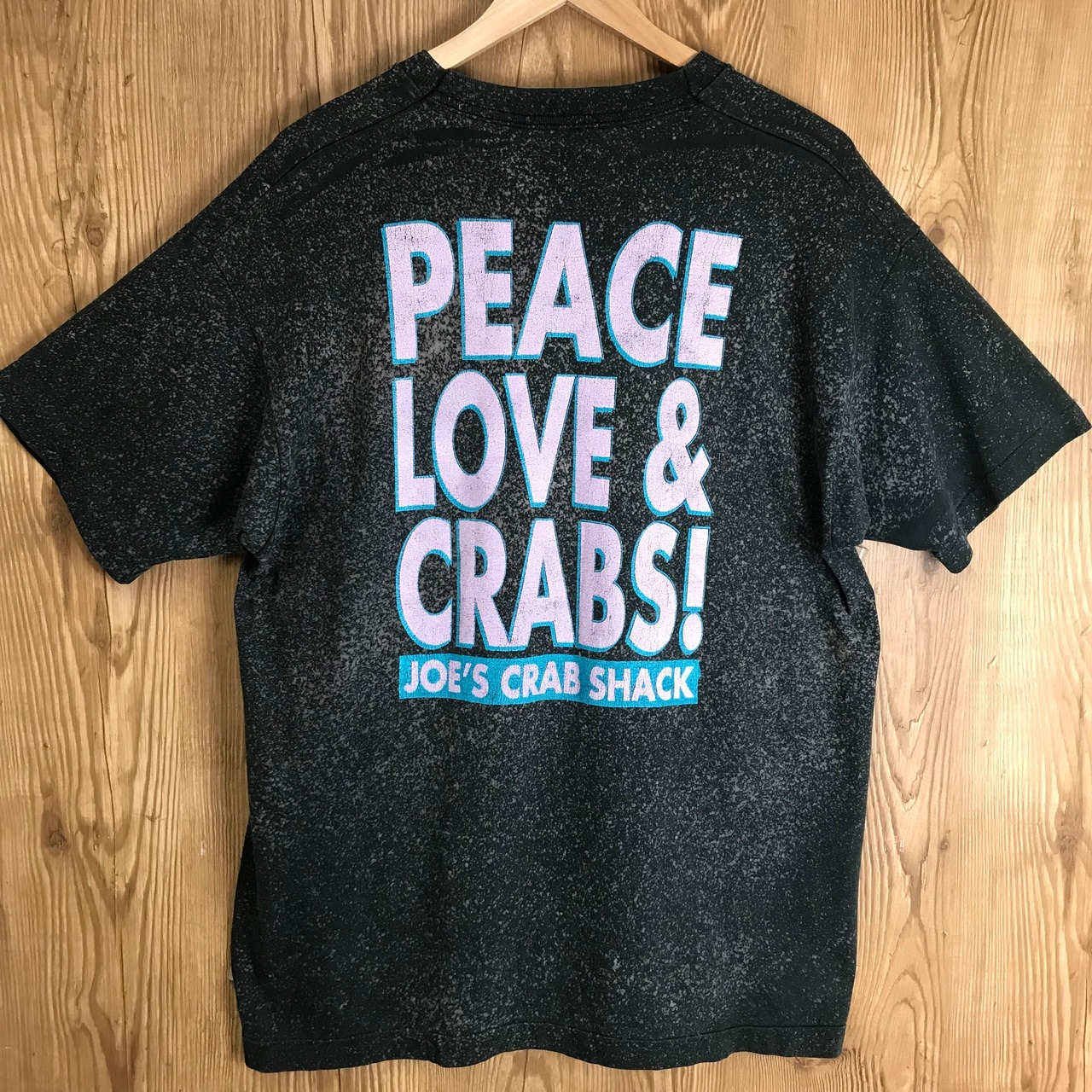 USA製 90s VINTAGE タイダイ染め ラブ＆ピース マーク プリント T-sh T 