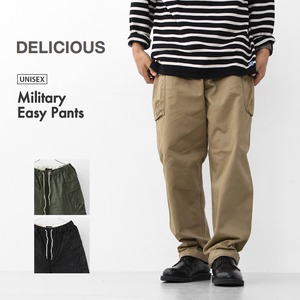 DELICIOUS [デリシャス] Military Easy Pants [DP9777] アーバンミリタリートラウザーズ・タックパンツ・ツータック・フォーマル・きれい目パンツ・スラックス・センタープレス・MEN'S [2026AW]