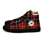 TARTAN WIGGLE High-Top Sneakers -Red- (Men’s)  [S0014]