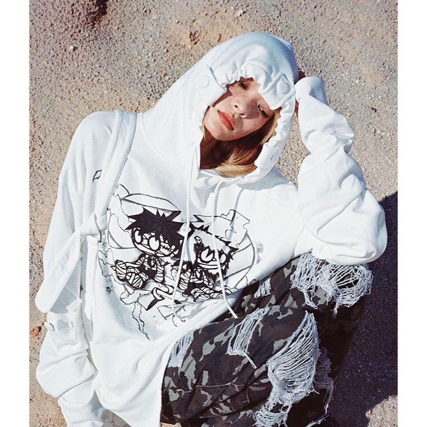 CFIERCE] Mummy Couple Printed Hoodie | BYORI