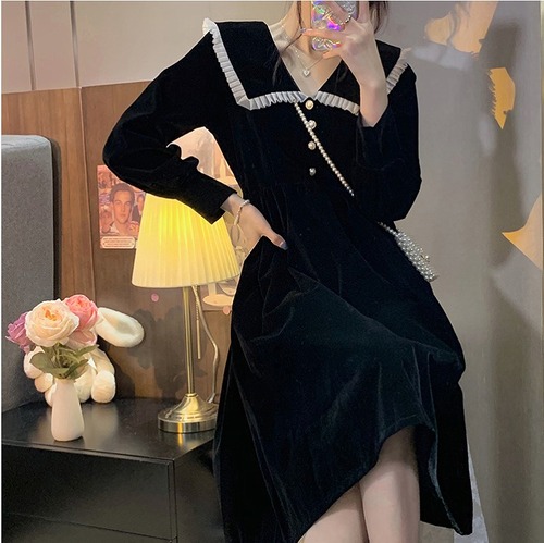 【大きいサイズM-4XL】【秋冬新作】ファッション/人気ワンピースsctoth-16017