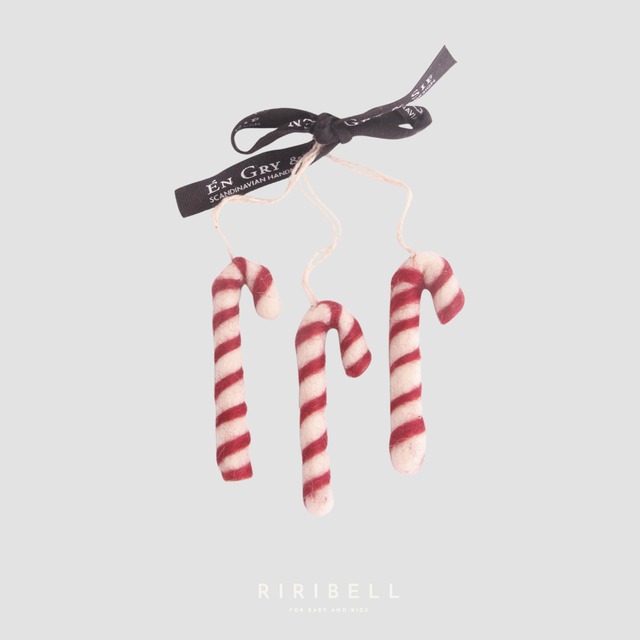 【Gry & Sif】Candy Cane - Set of 3