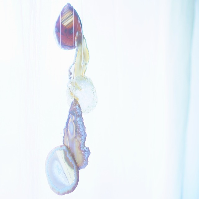 Chocolate Ice Sand - アゲートヒーリングチャイム / Agate Sun Catcher Wind Chime 1040