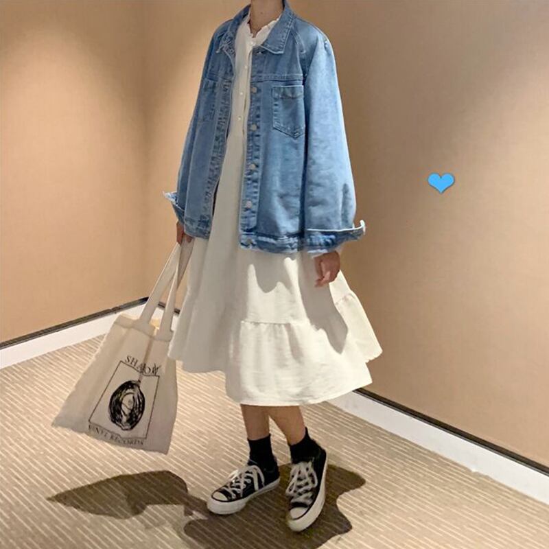 ミドル丈、小さくてフレッシュな気質、スリミングドレス、2020年春秋新作レディーススカート、スチューデントジャケット 萌量不足47546587258