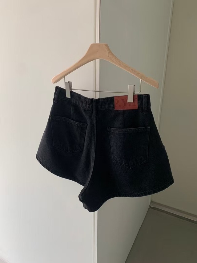 (予約) pretty young thing  / Aki black half denim 1color