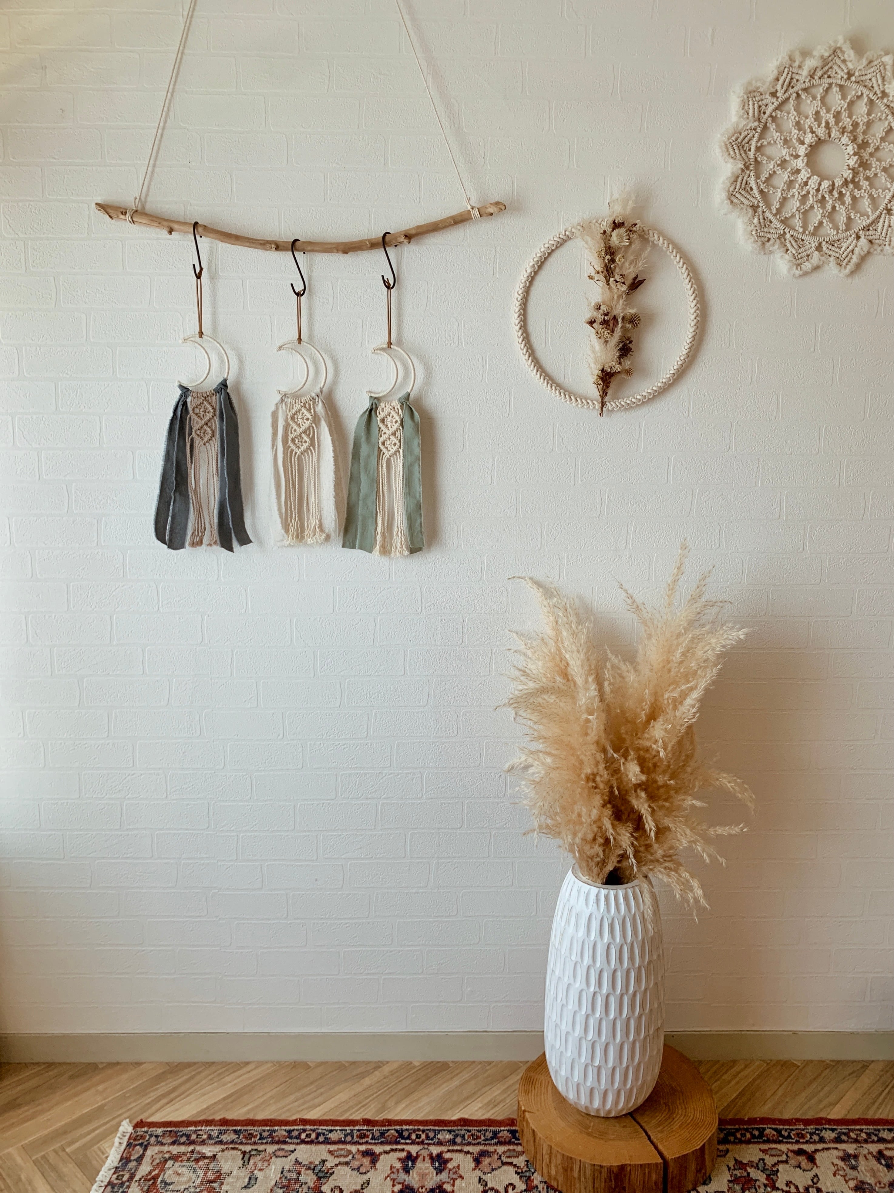 オーダー注文にて☆マクラメタペストリー☆サンセットムーン オーダー注文にて☆マクラメタペストリー☆サンセットムーン