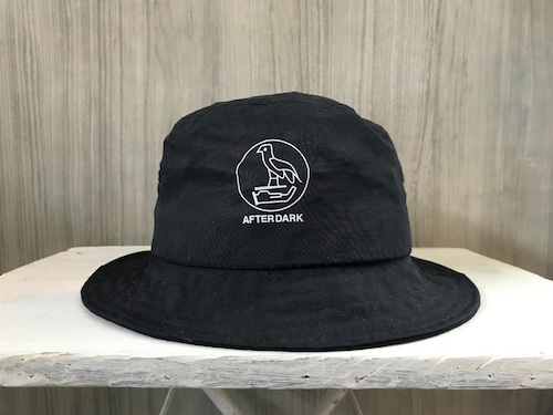 2021AW AFTER DARK "hieroglyph" nylon bucket hat【BLACK】