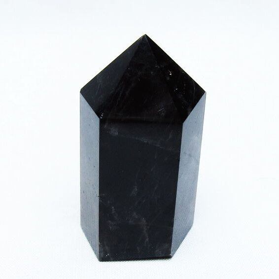 モリオン 黒水晶 六角柱 ポイント 142-10648