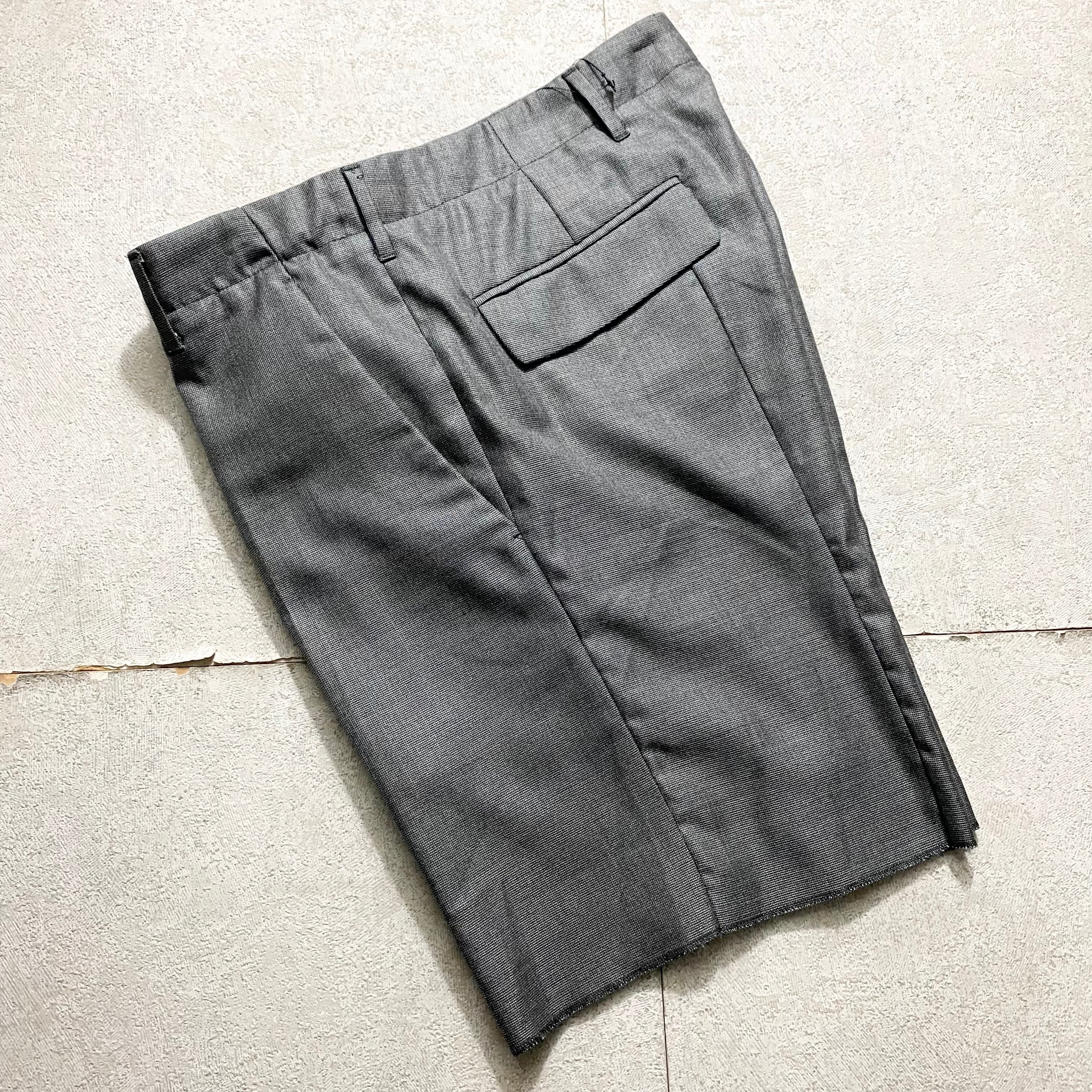 PRADA gray slacks shorts | NOIR ONLINE
