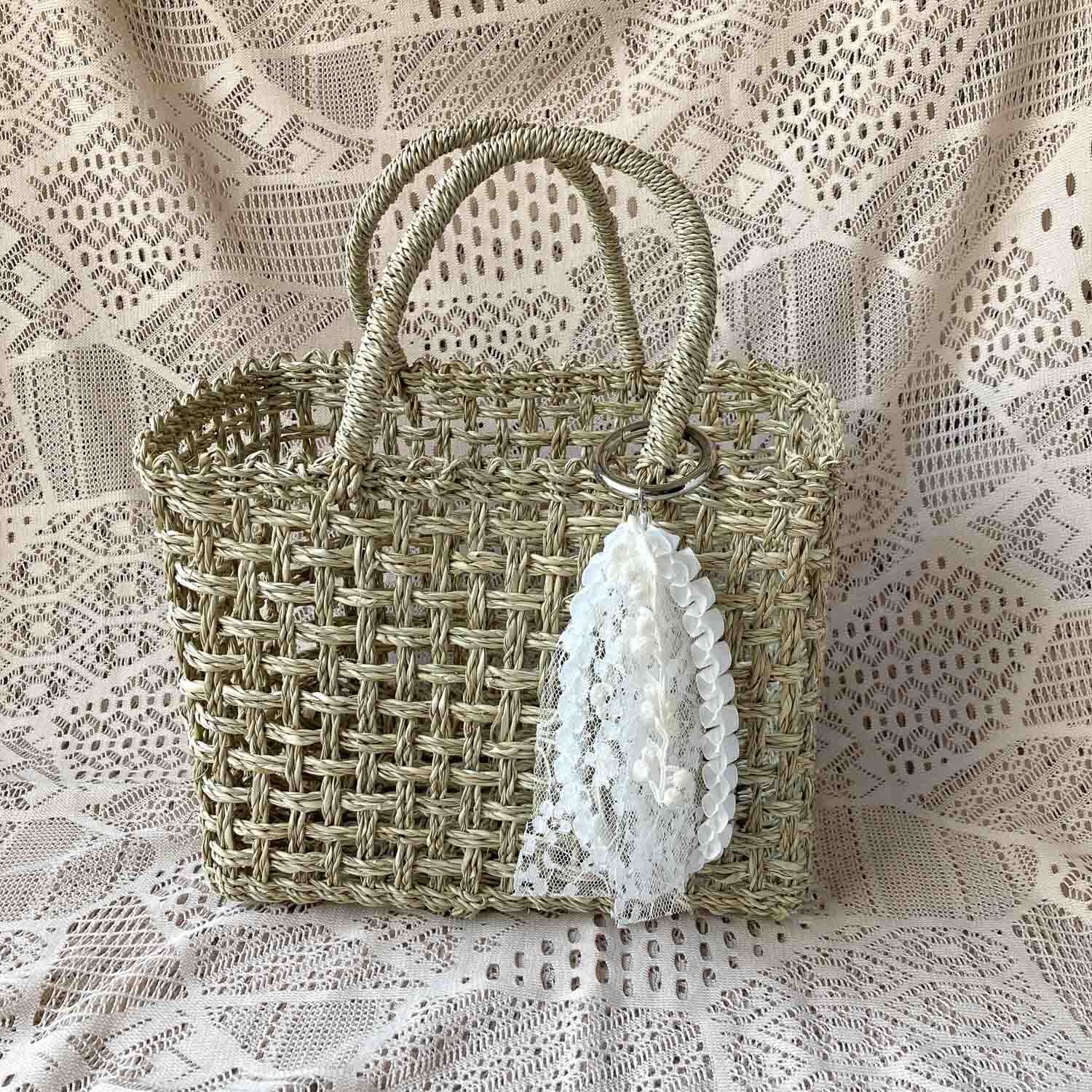 ミックスレースタッセルのバッグチャーム | Dua-アクセサリーパーツ