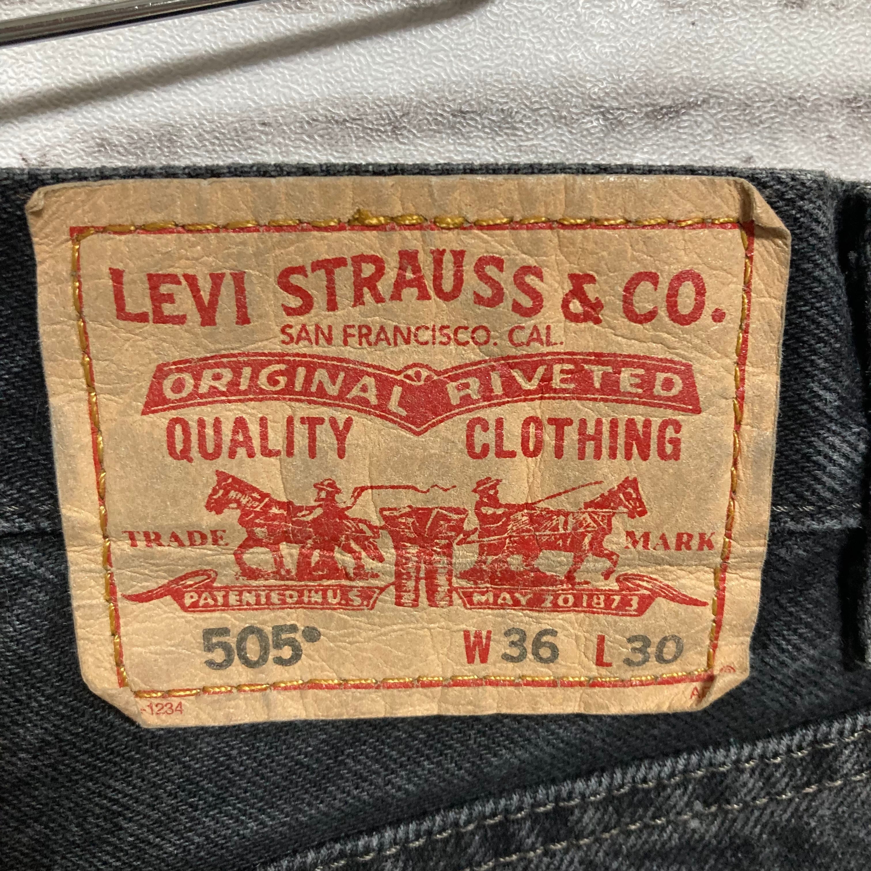 Levi's W×L Denim Jeans リーバイス  ブラックデニム