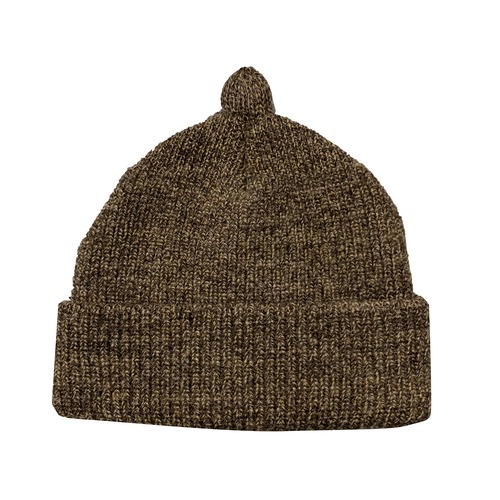 NOROLL / GERMINATE SOLID BEANIE -BROWN-