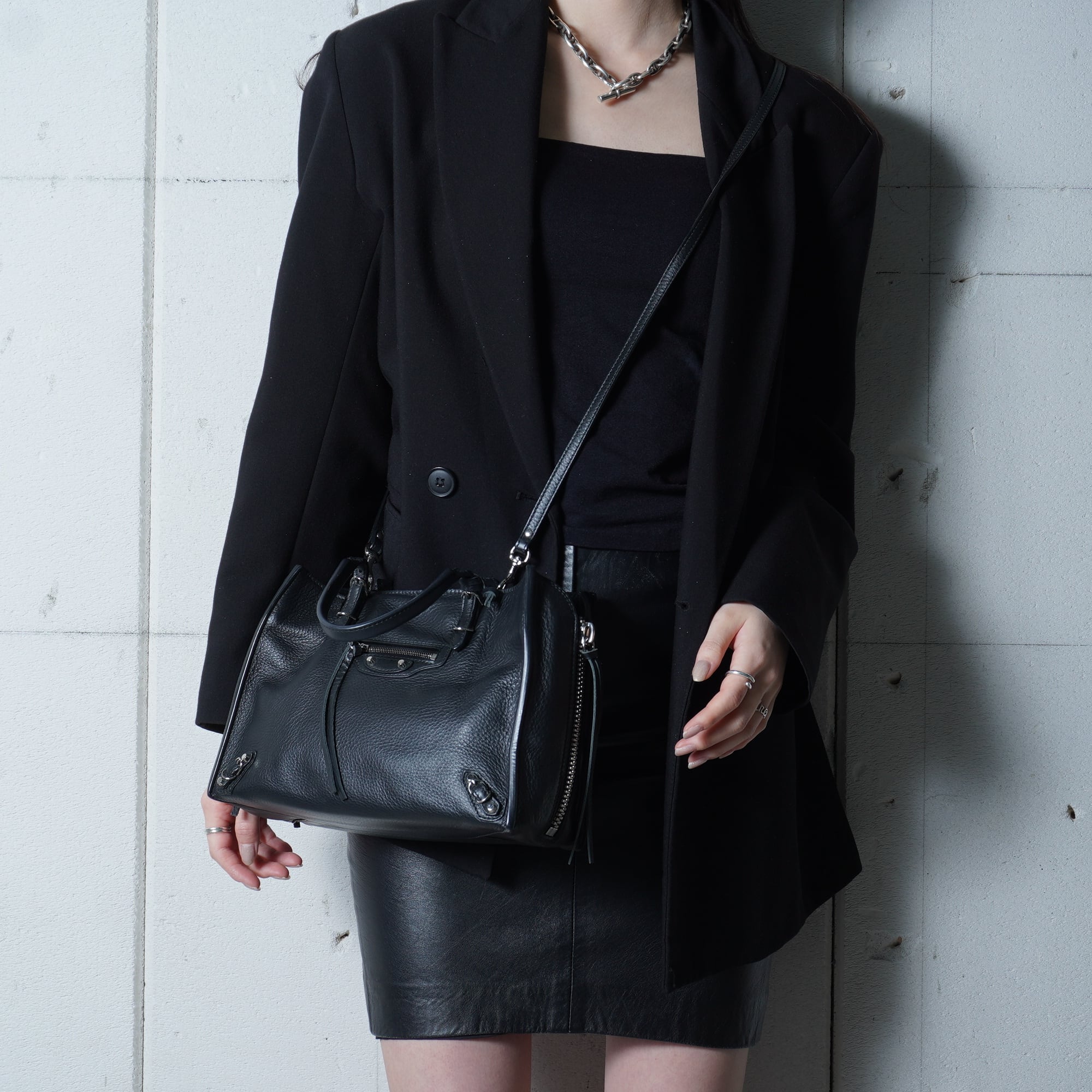 BALENCIAGA】バレンシアガ ペーパーミニレザー 2WAYショルダーバッグ