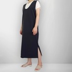 【人気シリーズ】楽ちん×体型カバー◎ Uネックジャンパースカート｜ネイビー｜サムネイル4