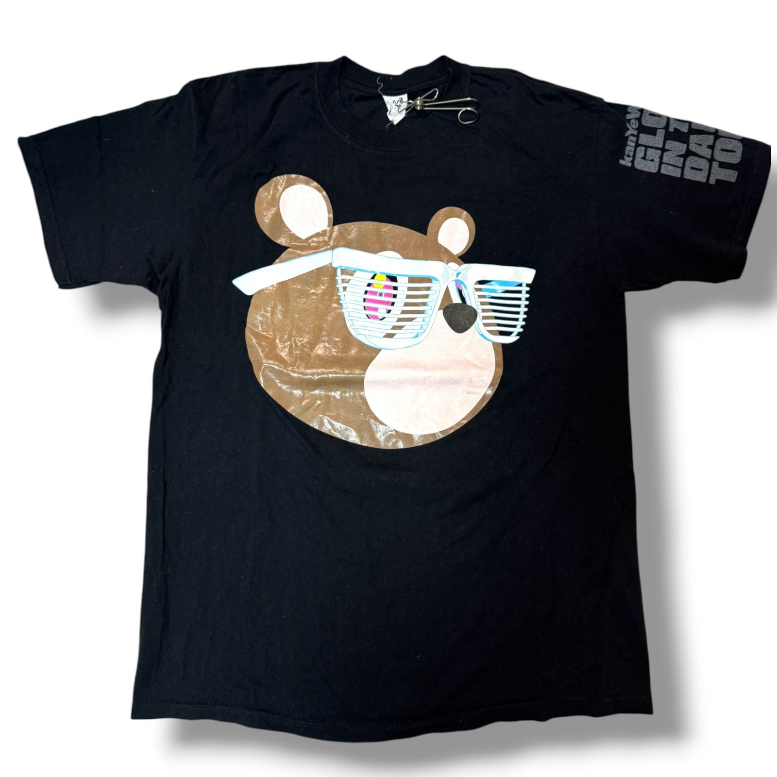 00s - 90s old stussy フラワースカル Tシャツ Lサイズ USA製 銀タグ