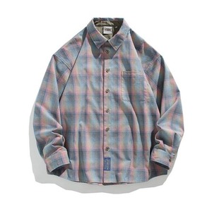 【UNISEX】 Colorful Plaid Casual Shirt / ユニセックス カラフル チェック カジュアル シャツ