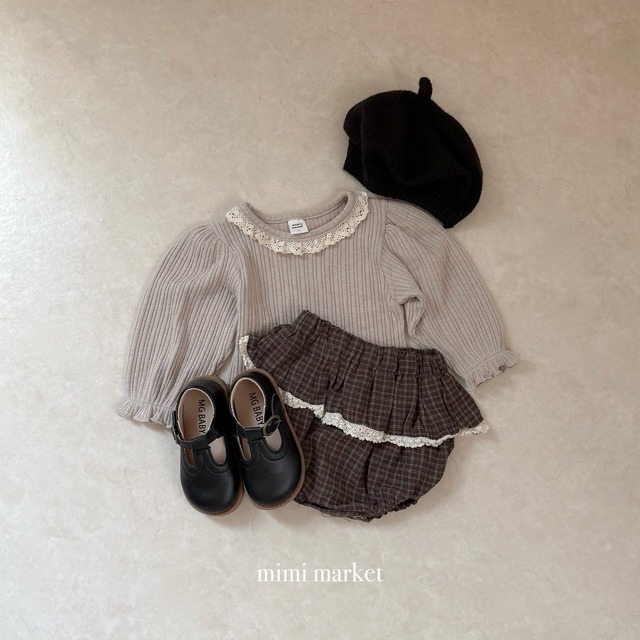 ⭐︎即納⭐︎[ mimimarket ] puff lcae tops