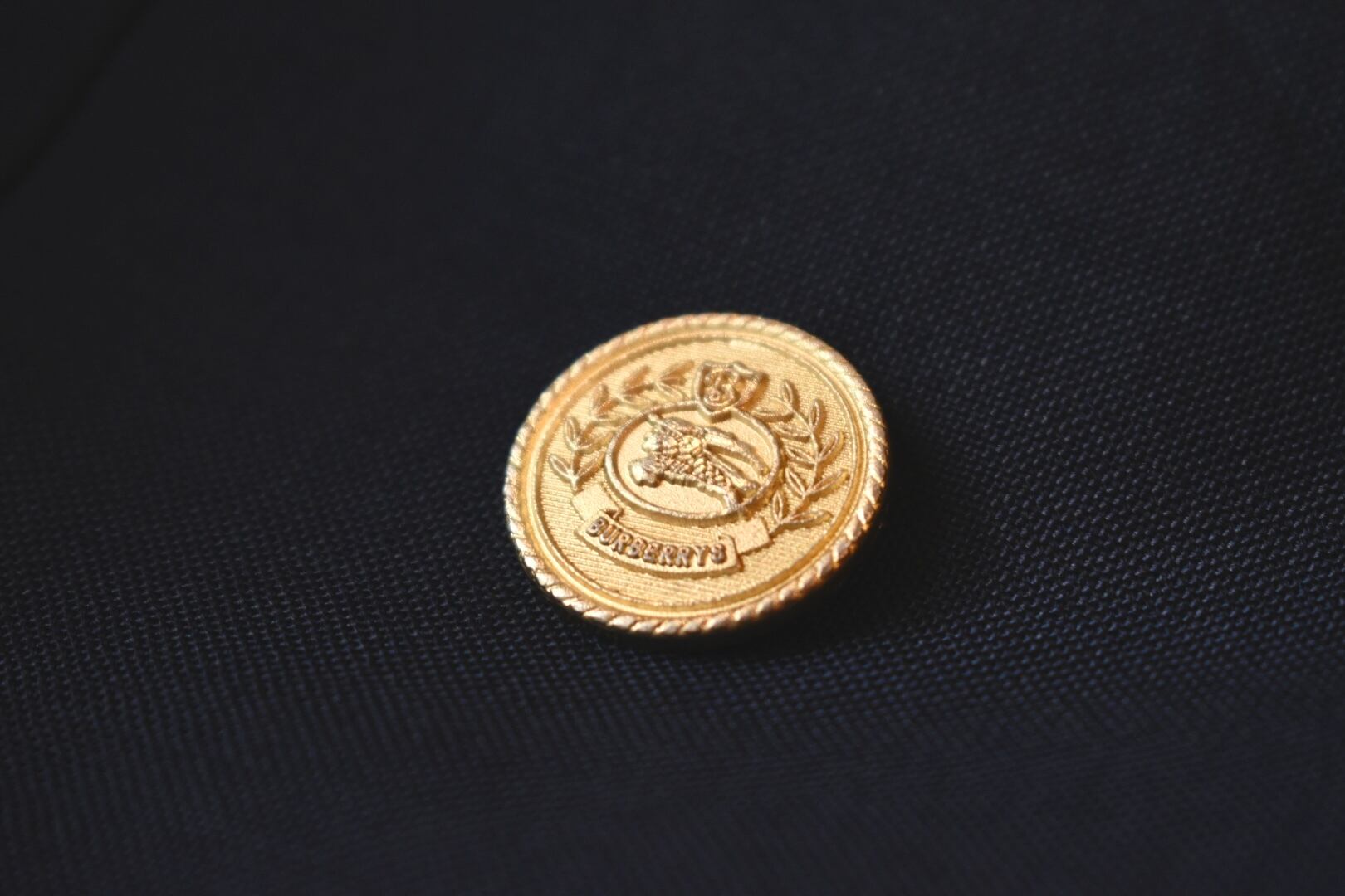 極美品✨バーバリー 3XL相当 テーラード 金ボタン 17BR 大きいサイズ Burberry/バーバリー】金ボタンダブルブレストモヘアブレザー
