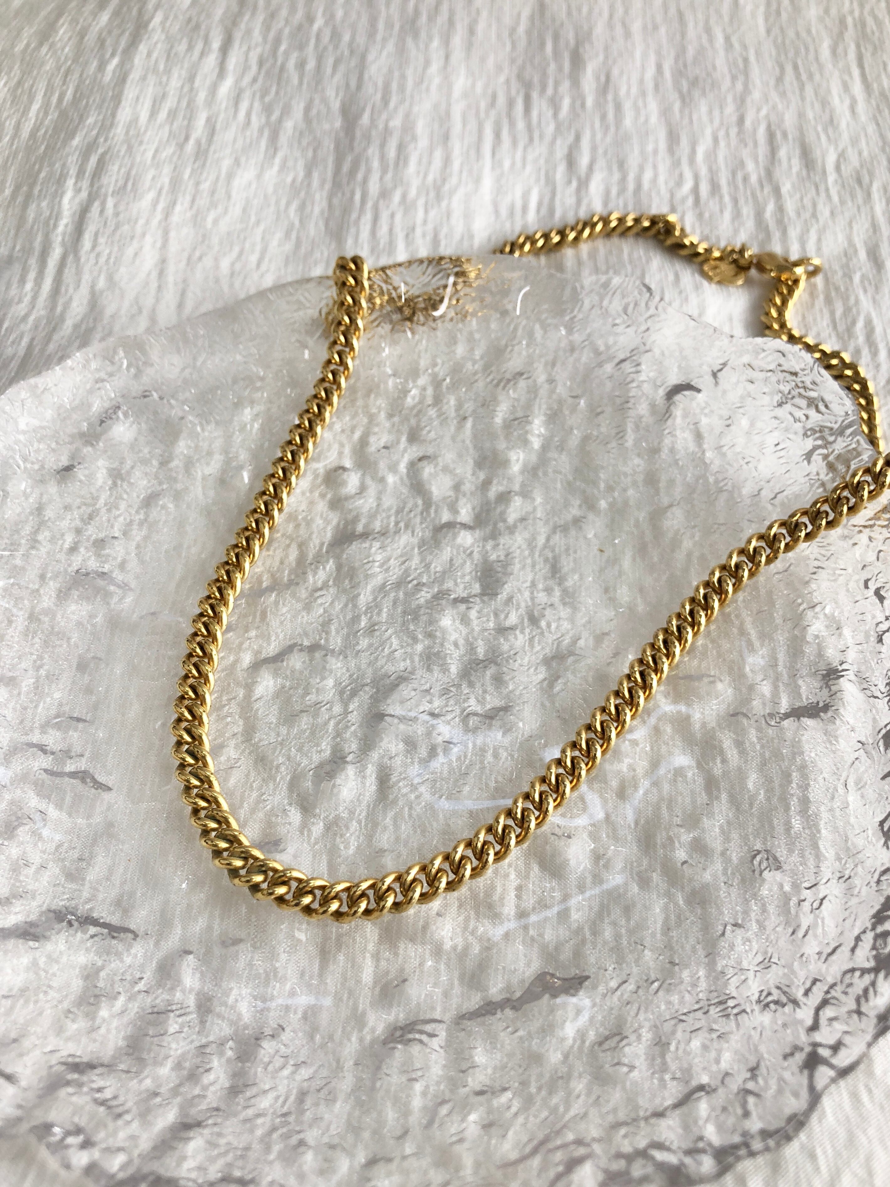 Christian Dior クリスチャン ディオール ネックレス ゴールド 喜平チェーン vintage ヴィンテージ オールド 4acwta