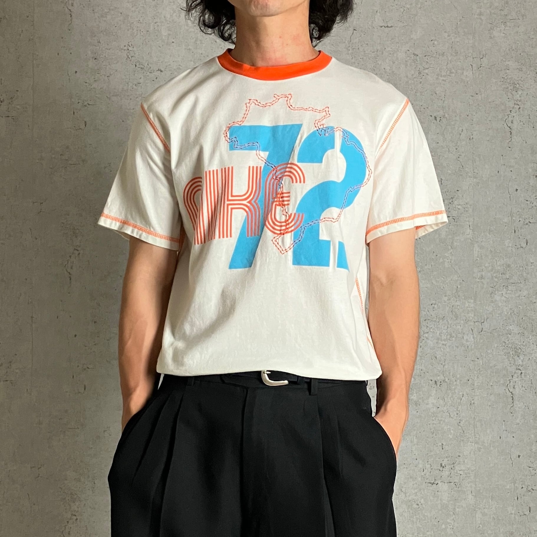 00s~ NIKE ナイキ ナンバリング プリント リンガー Tシャツ y2k | hanome。