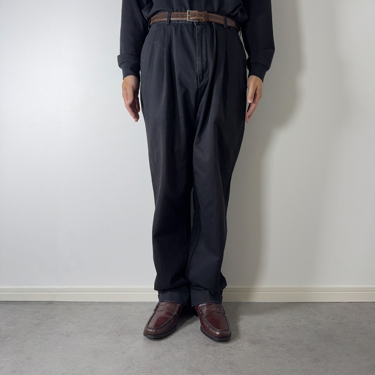 90s Polo by Ralph Lauren POLO CHINO HAMMOND "made in USA" black W35L32 古着 - 16