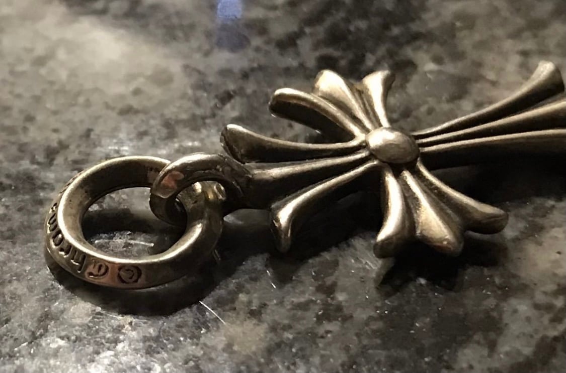 CHROME HEARTS クロムハーツ タイニー CHクロス 925 チャーム シルバー ペンダントトップ 初期 | chromehearts