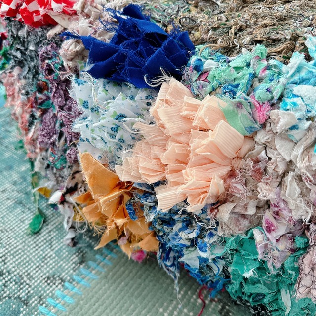 モロッコ ヴィンテージプフ CP002 | ブジャド フロアクッション | 55cm × 55cm × 20cm