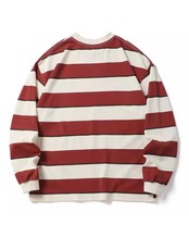 ドロップショルダーボーダーTシャツ S0359