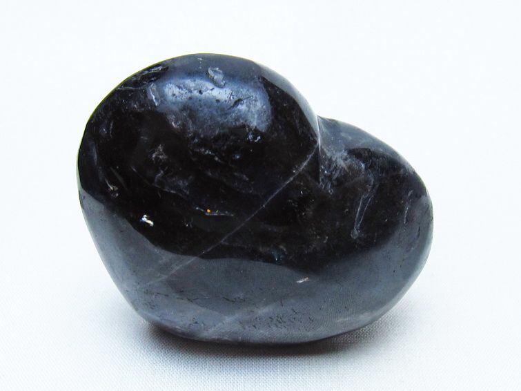 モリオン 置物 ハート 黒水晶 一点物 145-1961 | 天然石