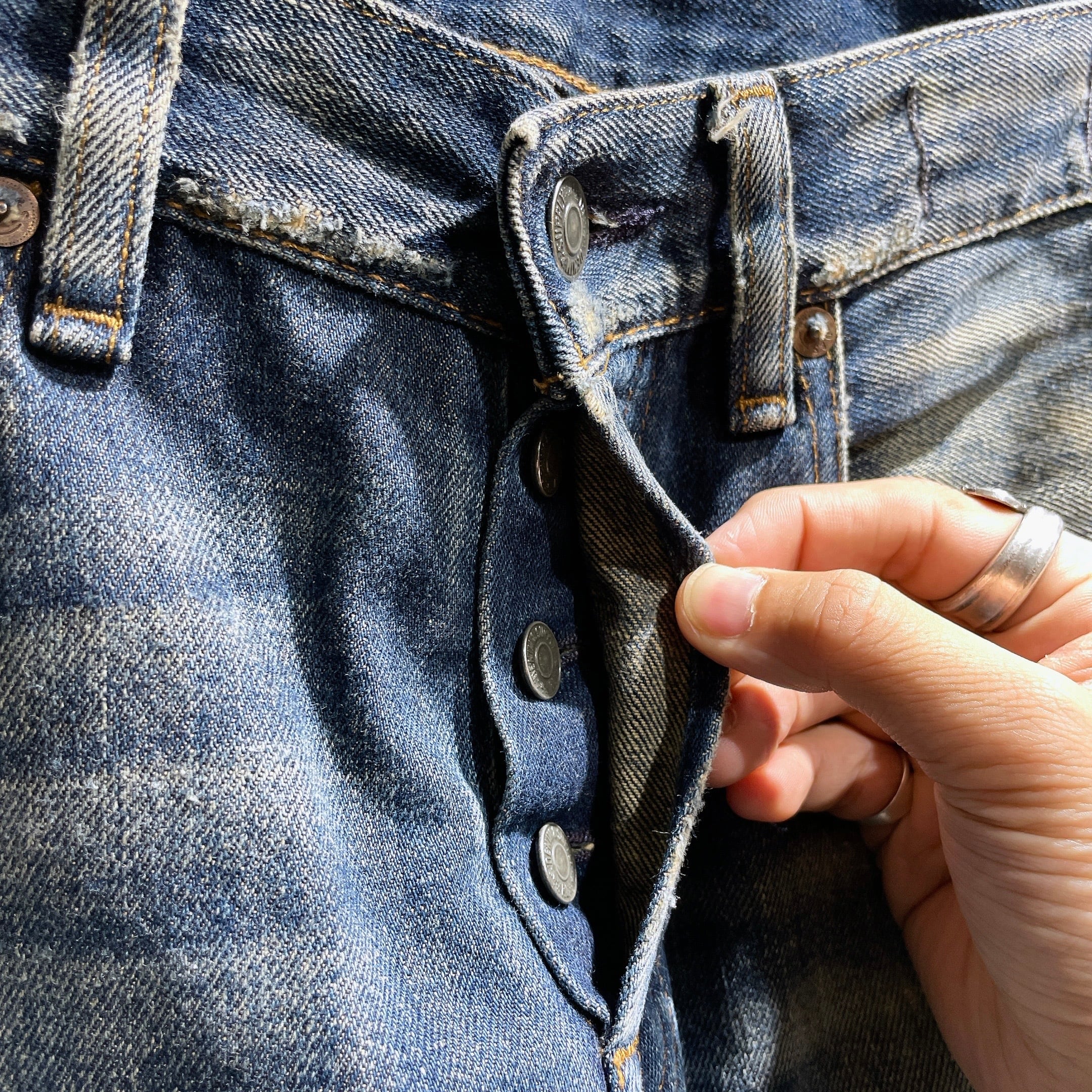 ” Denim & Supply Ralph Lauren ” Special Rag processing Denim pants