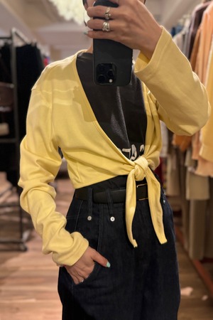 【送料無料】European Yellow cardigan