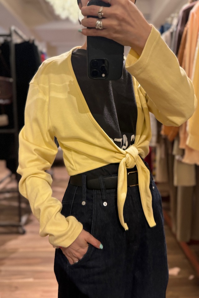 【送料無料】European Yellow cardigan