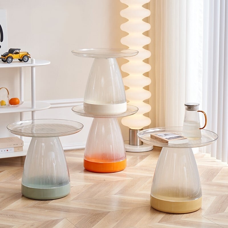 北欧レトロ ミッドセンチュリー アクリルテーブル サイドテーブル 透明 ネスト 北欧レトロ ミッドセンチュリー アクリルテーブル サイドテーブル 透明
