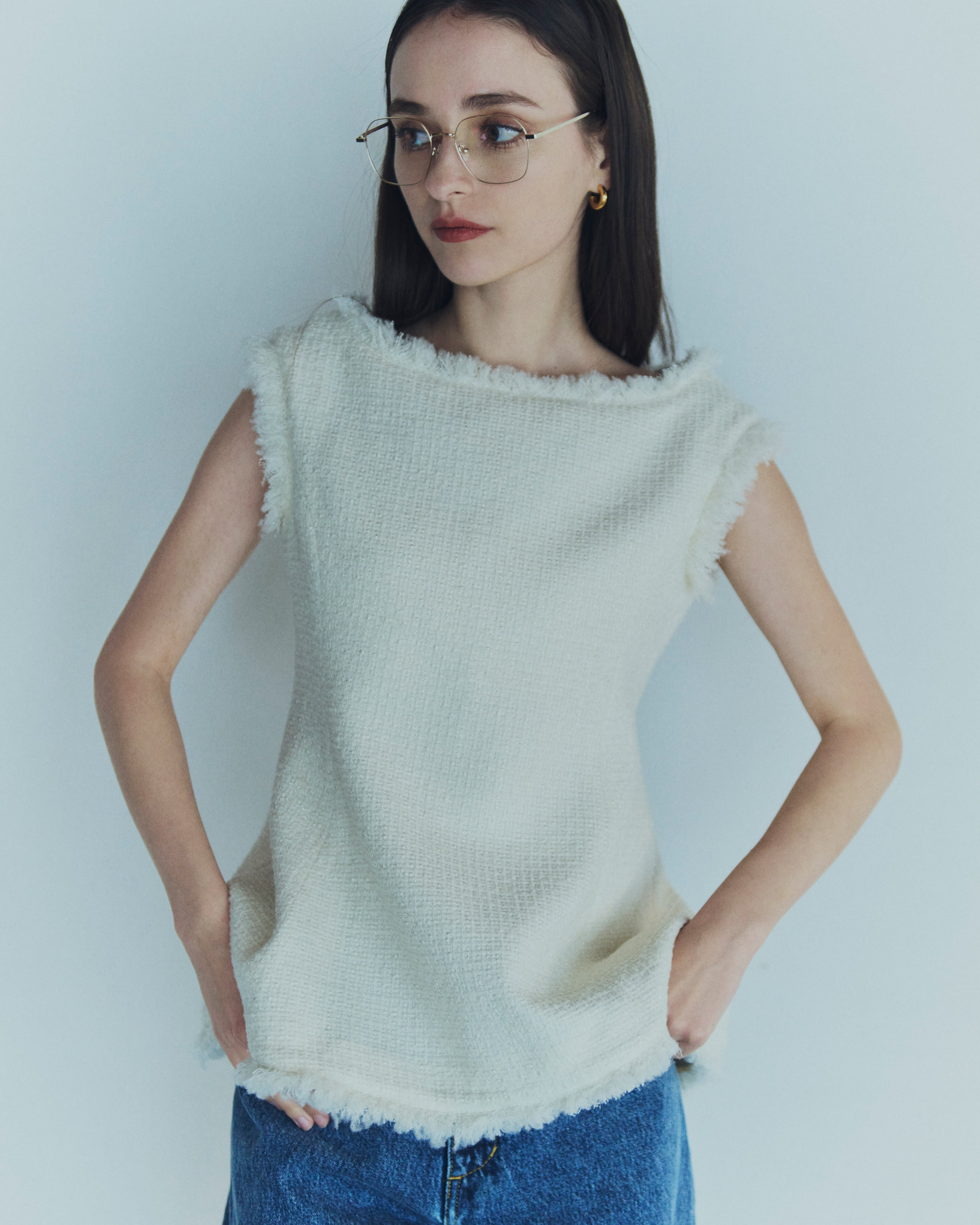 Original Tweed peplum tops | Bluelea