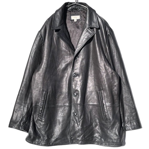 Vintage Big Silhouette Lambskin Leather Half Jacket [1990s] Vintage Leather Jacket