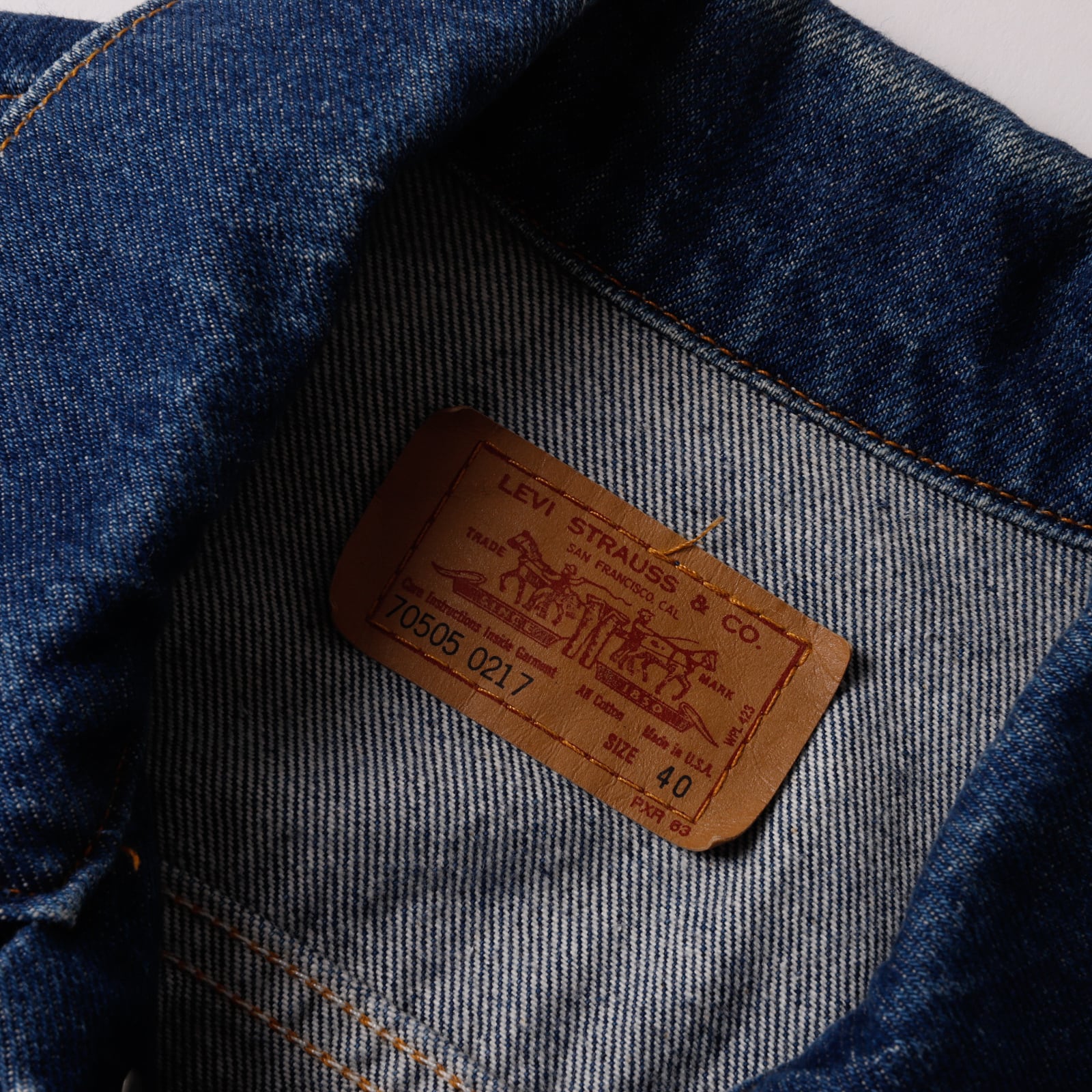 濃紺】90s Levis 70505 0217 Denim jacket size40 about size L made