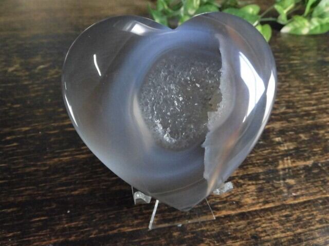 【瑪瑙カービング】　ハート瑪瑙　no.1