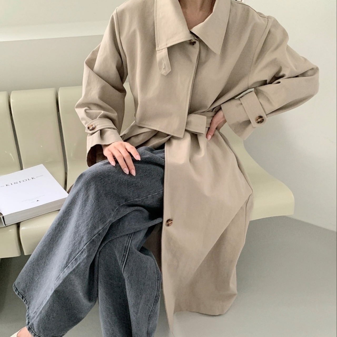 【即納】２wayトレンチコート