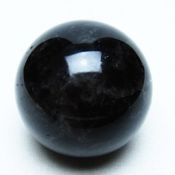 モリオン 丸玉 36mm 黒水晶 スフィア 置物 一点物 141-8055