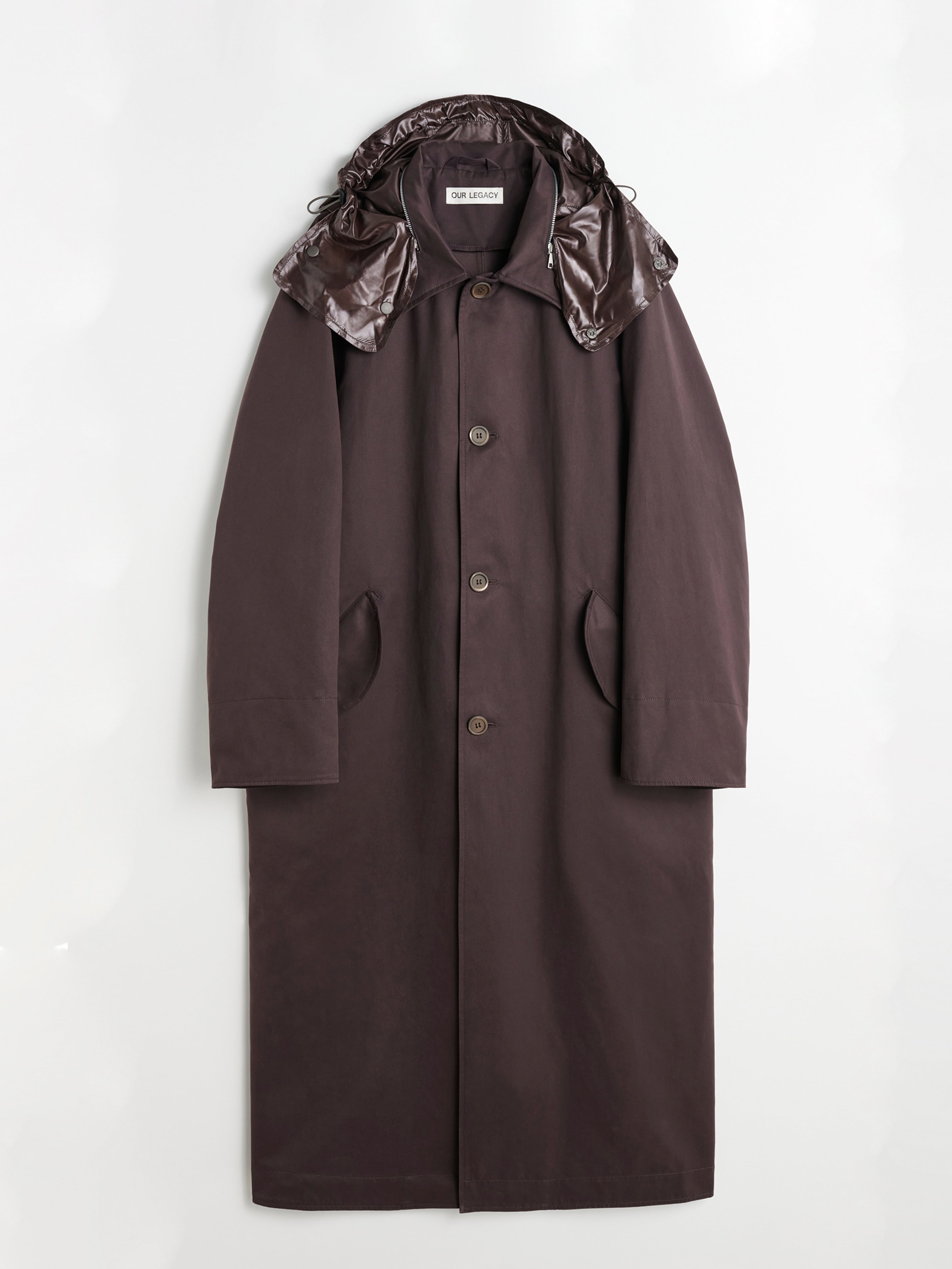 OUR LEGACY POLAR COAT Black Compact Tech Our Legacy Black Polar
