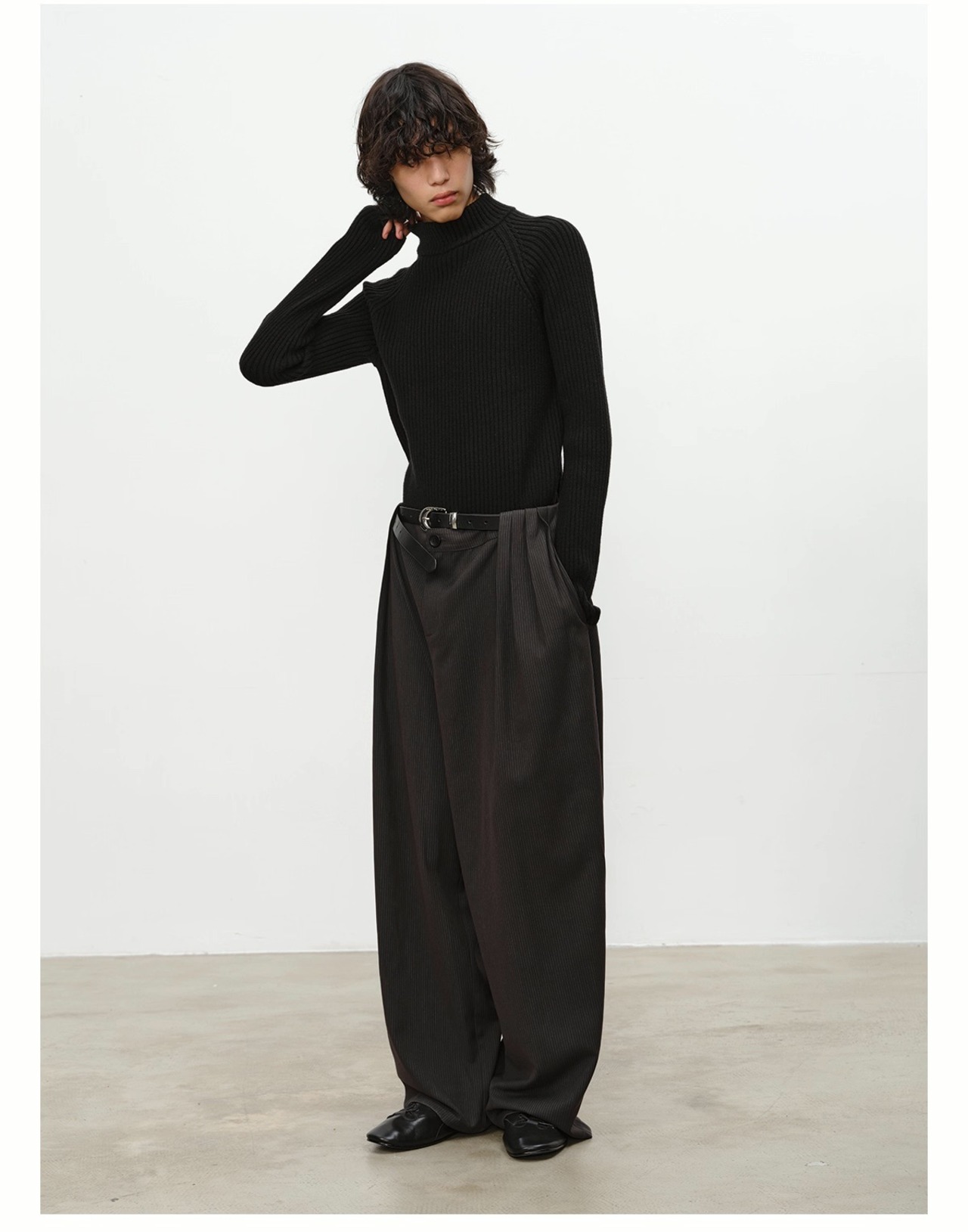 JCAESAR STUDIO Striped Wide Trousers