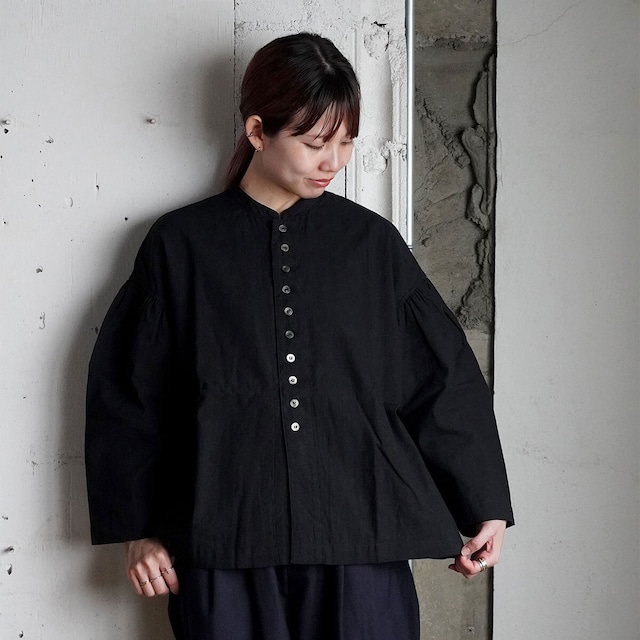 UNIVERSAL TISSU blouse jacket -black-