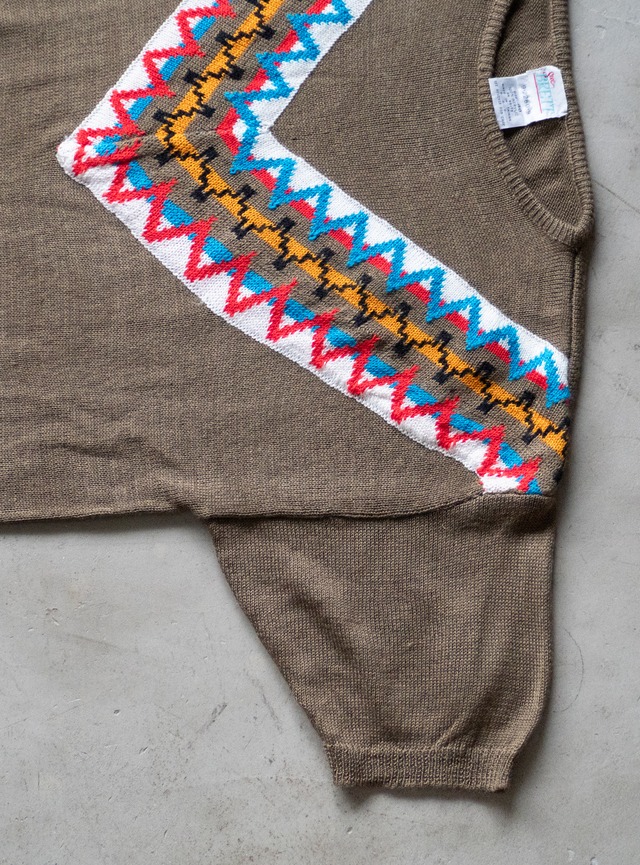 "Sue BRETT" 1980s Acrylic knit pullover