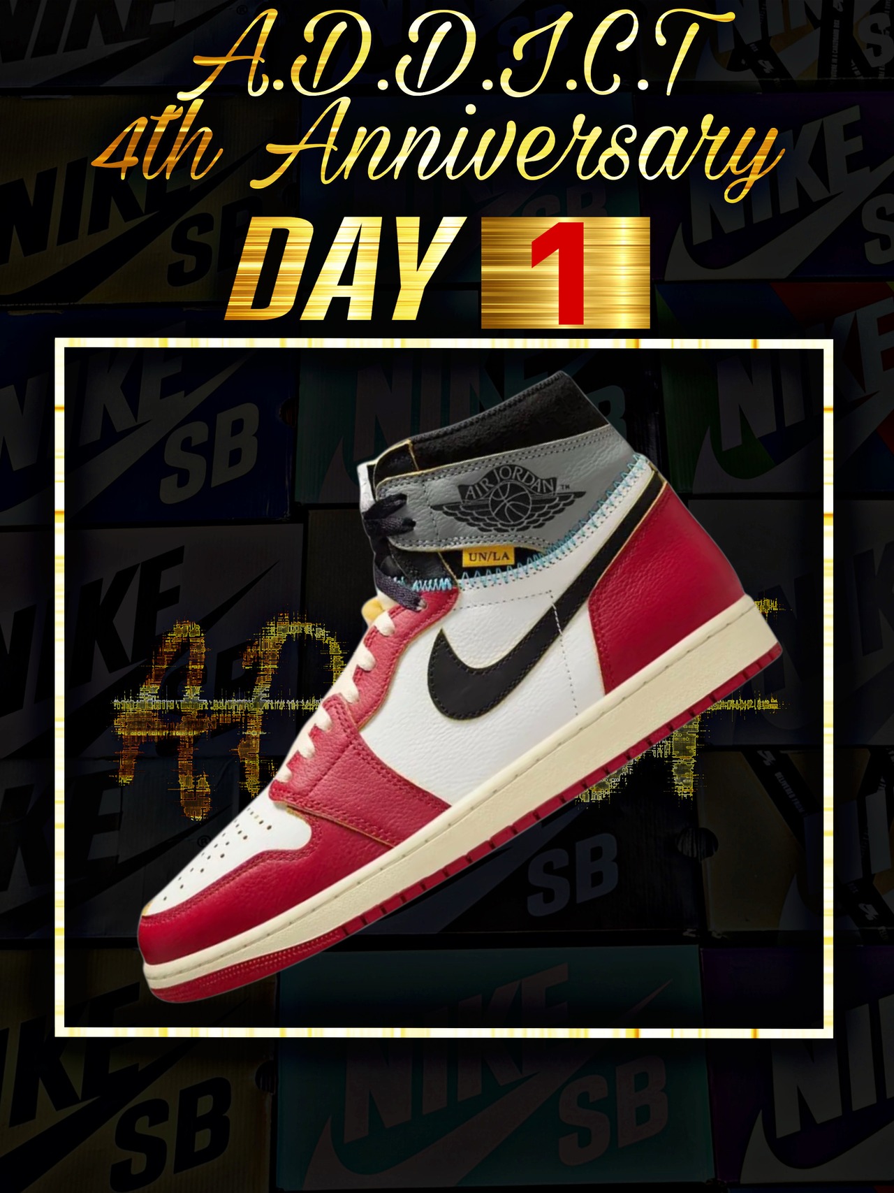 UNION × Nike Air Jordan 1 Retro High OG "Chicago/Shadow"